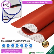 MESIN Rubber Sheet Silicone 1mm 2mm 3mm Adhesive 3M 9448A Silicone Rubber Gasket Sheet Adhesive Tape