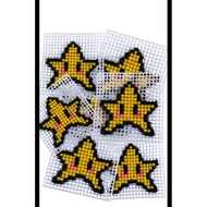 Star Embroidered Frame Plate 7*7
