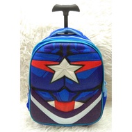 Kindergarten School Trolley Bag Hero - Captain America Spiderman Batman Ironman