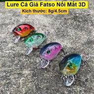Premium 3D Embossed Fatso Fake Fish Lure is in stock. Dimensions: length 4.5cm, weight 8g