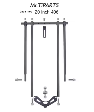 20 inch special use rear rack for 20 inch java neo folding bike