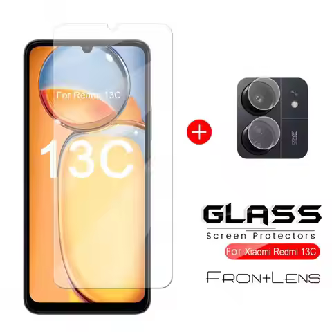 For Xiaomi Redmi 13C Glass for Redmi 13C 12C 10C 9C 10A 9A Tempered Glass Screen Protector Camera Le