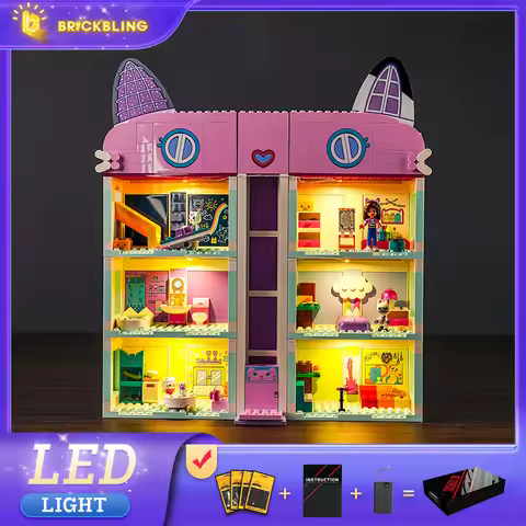 Brick Bling LED Light 10788 Set is suitable for Gabby's Dollhouse building blocks (including lightin