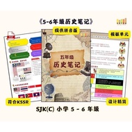 【Softcopy PDF】 5-6年级历史笔记 | 最新KSSR 格式 ｜ SJK(C) 华小 5 6 年级历史（提供拼音版）