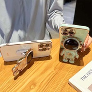 Mobile Case For Oppo Reno 3 Oppo A91 Cute Spaceman Stand I Ring Holder Soft Cover Casing