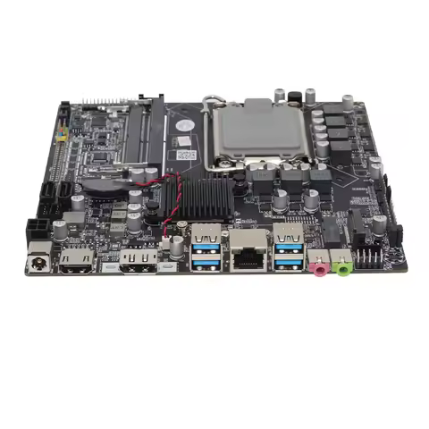 H610-D4 ultra-thin mini ITX motherboard industrial control all-in-one machine 17x17 with DC support 