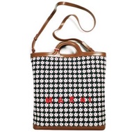 MARNI 2024 秋冬系列 義大利製造 TROPICALIA DAISY 斜背包 花卉印花 兩用肩背包 SBMP0179U6 P7944 黑色 (Z0823) 原價：¥174,900 手提包 [全