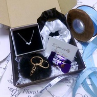 Hadiah Pasangan Set Kalung Necklace Set Couple Gift Box Fashion Jewelry Anniversary / Birthday / Gif
