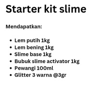 Jumbo slime kit, slime business package, slime starter kit, DIY slime