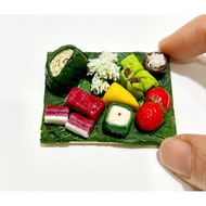 Miniature Food - Clay Nyonya Kueh Plates