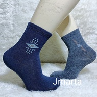 12pasang harga grosir kaos kaki pendek pria motif 3/4 dewasa Mens Sock