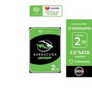 SEAGATE BarraCuda Compute HDD ST2000DM005 / 2TB / 3.5" / 5400RPM / C/256MB / SATA 6GB/s (ฮาร์ดดิสก์)