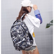 beg baby beg JMALL QISEN CAMOUFLAGE Bag Army Nylon Primary Secondary School Bag Kids Backpack School
