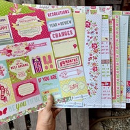 Webster's Pages New Year New You Bundle Cardstock (10 pcs) Shabby Chic Scrapbook Cardstock Paper