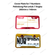 Azaria Pelindung Plat Cover Plate Motor for 7 angka/numbers