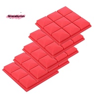 Acoustic Foam Panels, 5 Pack 30x30x5cm Mushroom Studio Wedge Tiles, Sound Panels Sound Proof Foam Pa