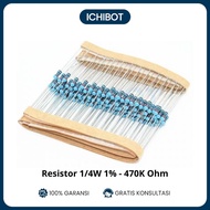 Resistor 1/4 Watt 1% 470K ohm 475,000