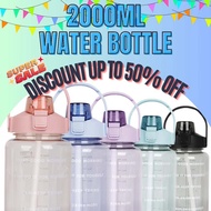 2 liter / 2000 ml Tumbler Water Bottle for Sports Activity Tumbler with Straw ( Tambler / Tubigan)