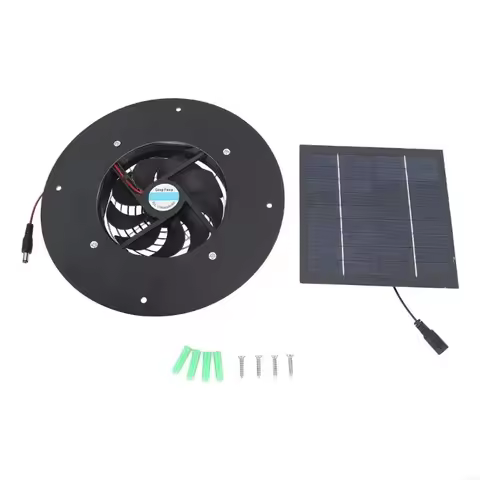 High Efficiency 10W Solar Panel Ventilation Fan Waterproof Construction Exhaust Fan for Home Garage