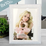 Picture frame Size 8x10 White Wood Pattern Model Wood-Photo-frame-8x10-05e-OKs