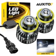 2Pcs AUXITO Laser Lens Car H11 H8 H9 Lens LED Fog Light Bulb H8 LED Fog Lamp 6500K White 3000K Golde