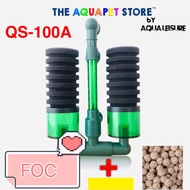 (QS-100A) QANVEE AQUARIUM SPONGE FILTER QS-100A (FOC BIOBALL MEDIA)