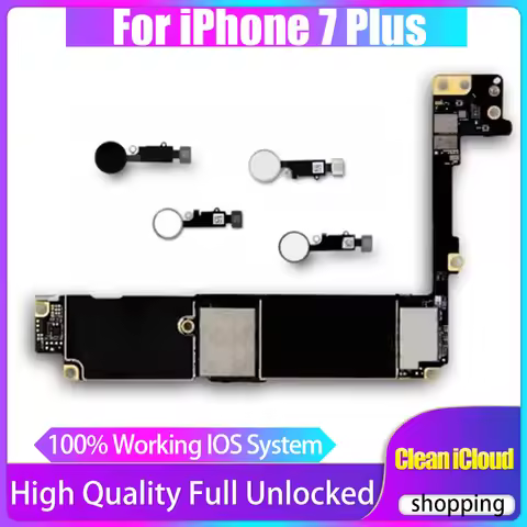 Original Mainboard For iPhone 7 Plus Motherboard With Touch ID Fingerprint Support iOS Updated Logic