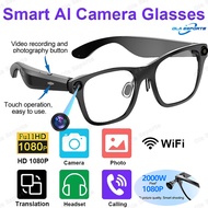 New 1080 HD AI Smart Glasses Multifunctional Camera Chatgpt Bluetooth Call Voice Assistant Music Pla