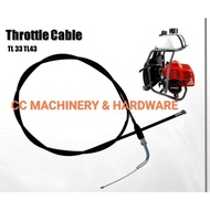 (Ready Stock) Brush Cutter TL33 TL43 TL52 Throttle Cable Tali Minyak Mesin Rumput TB33 TB43 BG330 BG
