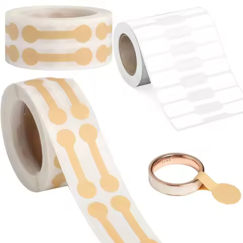 500pcs/roll Self Adhesive Paper Price Tags for Jewelry Paper Necklace Ring Price Labels Tags Display