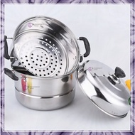 PROSPERITY STAR [1PC] High Quality Stainless Steel Steamer Multi-functional Steamer Stew Pot