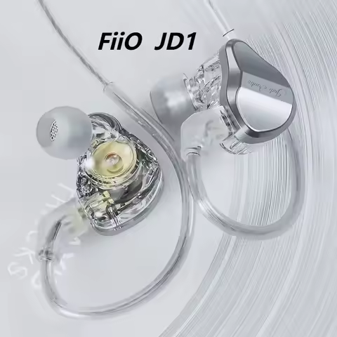 FiiO JadeAudio JD1 Wired in Ear Headphones Ergonomics Volume Control HiFi Lightweight Portable TypeC
