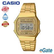 [100% Original] 1Year Warranty Casio VINTAGE A168WG-9W Unisex Digital Gold Stainless Steel Strap Ori