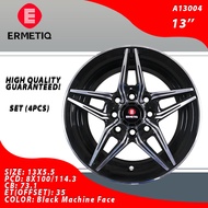 4 PCS / ERMETIQ MAGS / WHEELS / RIM 13" A13004  SIZE: 13X5.5  PCD: 8X100/114.3  CB: 73.1  ET(OFFSET)