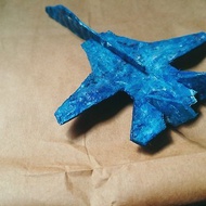 廢物再造 再生紙 手抄紙 鐳射打印 A6 明信片 立體模型 DIY 飛機
