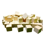 1x1x1 cm Cube Educational 1 piece wooden Cube Blocks Block wooden pieces box craft material wooden B