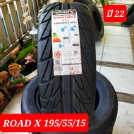 (ราคาต่อเส้น)ยางใหม่ขอบ15 RoadX 195/55/15  ปี22 ลายซิ่ง สายSport  Treadwear  RoadX 180