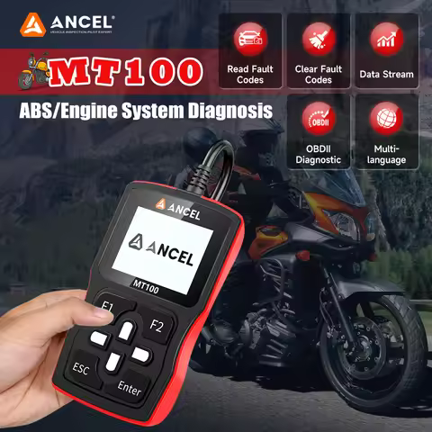 ANCEL MT100 Motorcycle Coder Reader Motorcycle Scanner for Engine ABS Motor Diagnostic Tools FIT For