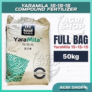 Agrishop NPK YaraMila 15-15-15 (50KG) Compound Fertilizer Yara Baja Subur