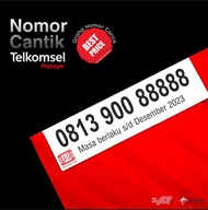 Nomor Cantik Telkomsel Simpati Prabayar Panca 88888 Ekor 0813 900 88888
