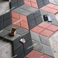 ready paving 3D ,hidrolik k300 , conblock 3D , paving 3 dimensi