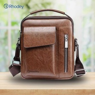 Tas Selempang Pria Messenger Bag PU Leather - 8602 [Coklat]