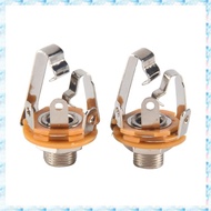 ( D I Q H )2Pcs 1/4 inch 6.35Mm Stereo Input Jack Plug Socket For Electric Guitar , Guitar Pickup Ou