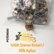 100K Stereo Rotary Potentiometer Aplus Click/ | Aplus 100K Stereo Potentiometer Rotary Type