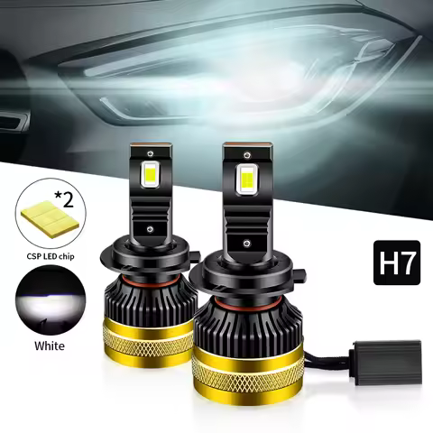 1/2PCS H7 Led Headlights For Cars Hi/Lo Beam Bulbs For Land Rover Range Rover Sport 06-09 Volvo S80