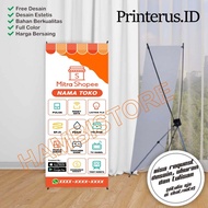 Shopee Partner Backdrop Banner/Shopeee Custome Partner Banner/Shopee Partner Backdrop Can