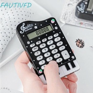 FAUTIVFD Piano Shape Calculator, Musical Note Printed Portable Mini Calculator, High Beauty Lightwei