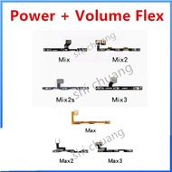 Power&amp;Volume Button Flex Cable For Xiaomi Mi Mix 2 2s 3 4 Mix3 Mix4 Max 2 3 Power Volume Side Key Switch Flex Ribbon Spare Parts
