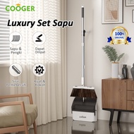 Leaf - COOGER Luxury Broom And Dustpan Set Broom And Dustpan Set Broom And Dustpan Set with