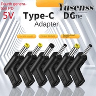 YUSENSS Type C to DC Jack Plug, 5V 9V 12V Charging Adapter USB C PD to DC Power Connector, Type-C PD